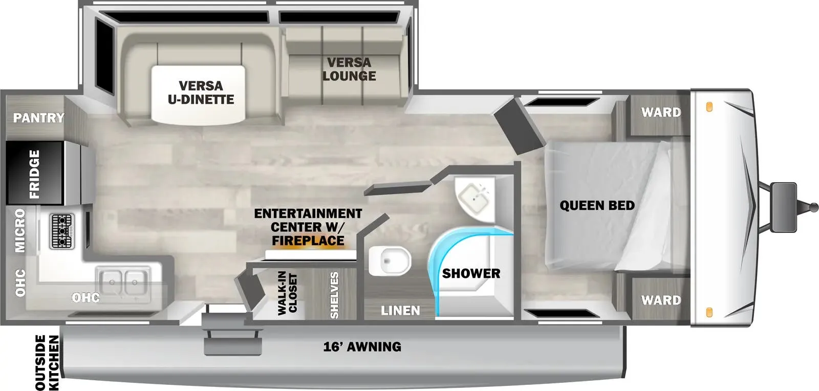 Forest River EVO 2510RK floor plan