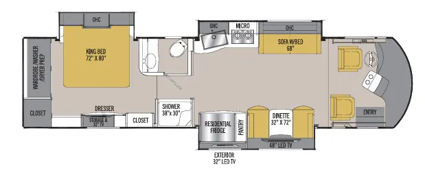 Coachmen Sportscoach SRS 364TS floor plan