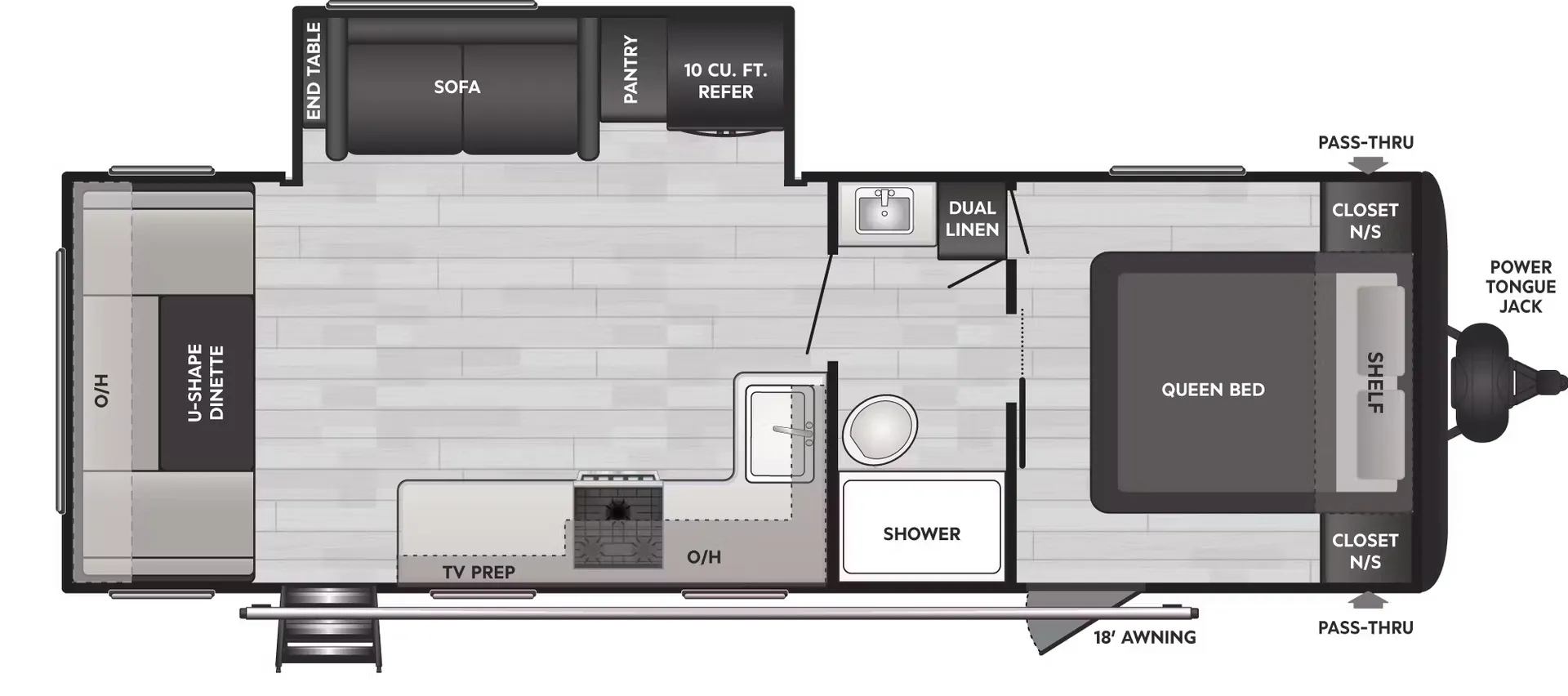 2026 Keystone Hideout Sport 254RD - Floor plan
