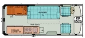 Sportsmobile Express 130S floor plan