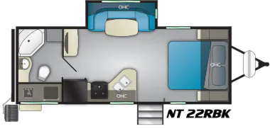 Heartland North Trail 22RBK floor plan