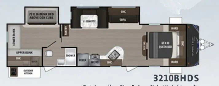 Dutchmen Aspen Trail 3210BHDS floor plan