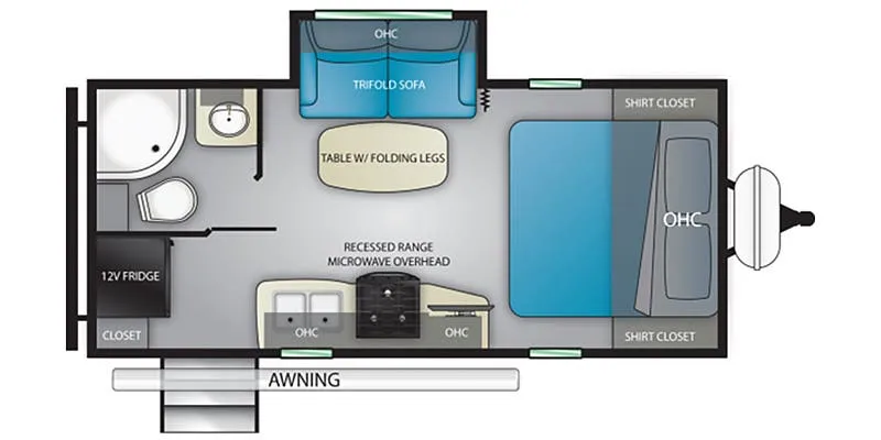 Heartland Wilderness WD 2121 RB floor plan