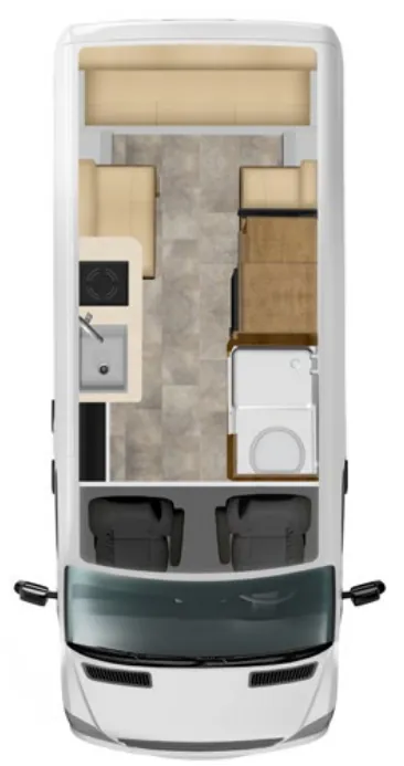 Pleasure-Way Ontour 2.0 Base floor plan