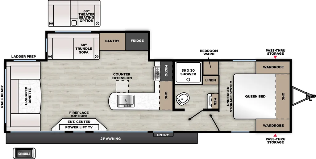 2026 Coachmen Catalina 283RNR floor plan
