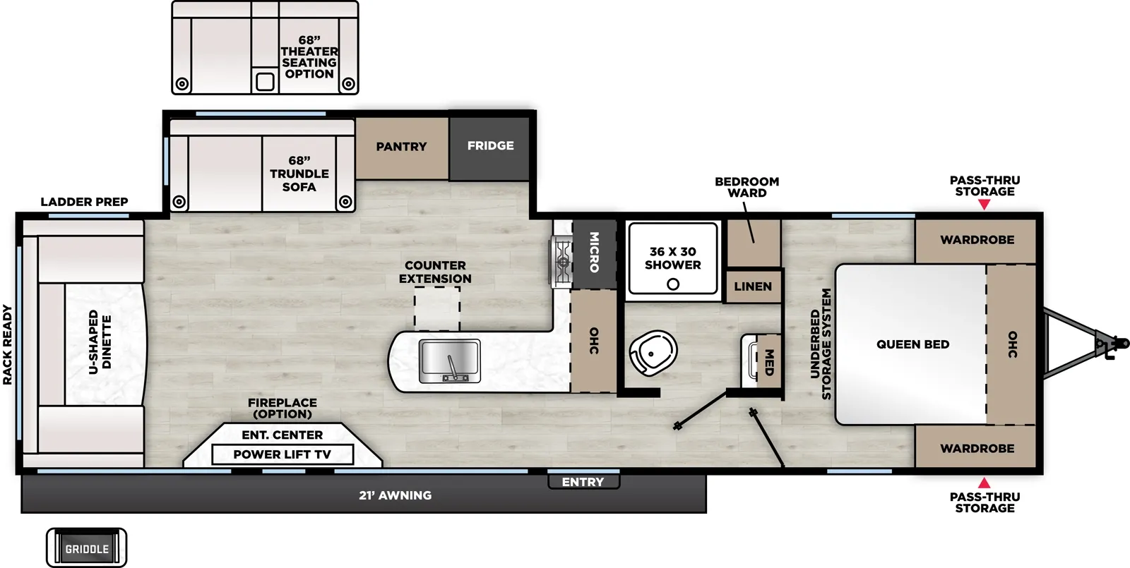 2026 Coachmen Catalina 283RNR - Floor plan