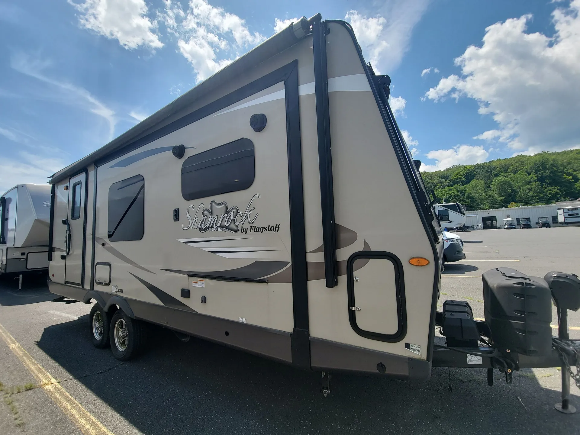 2020 Forest River Flagstaff Shamrock 21SS — campside
