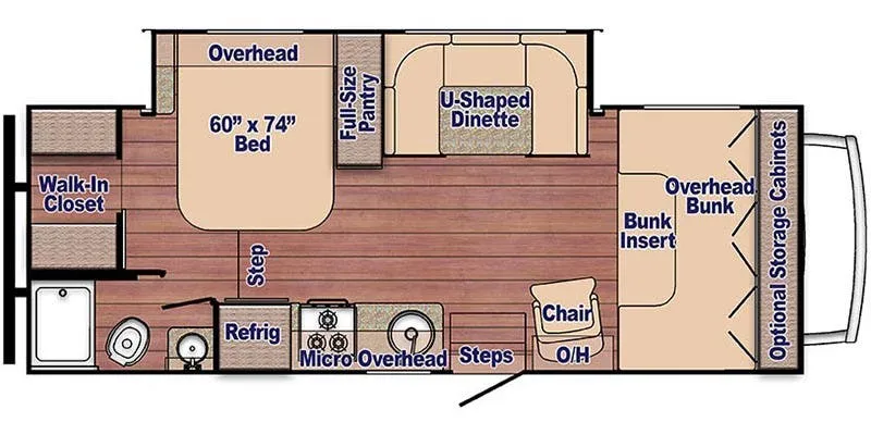 Gulf Stream Conquest Class C 6250 floor plan