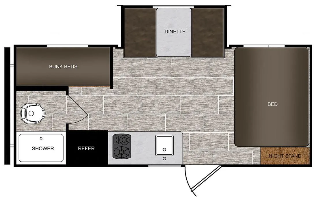 Prime Time Avenger LT 17BHS floor plan