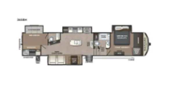 Keystone Alpine 3790FK floor plan