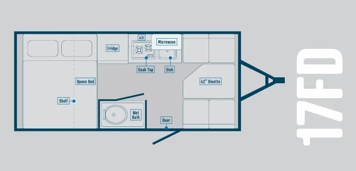 2025 Bontrager Outdoors Standard 17FD - Floor plan