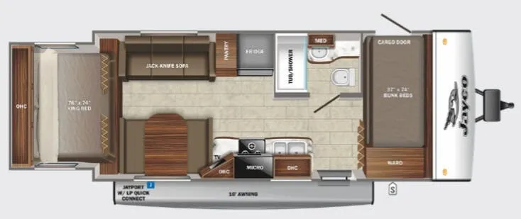 Jayco Jay Feather X213 floor plan