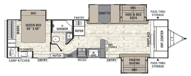 Coachmen Freedom Express Maple Leaf Edition 321 FEDSLE floor plan