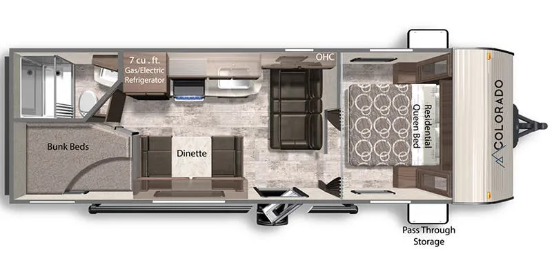 Dutchmen Colorado 24BHC floor plan