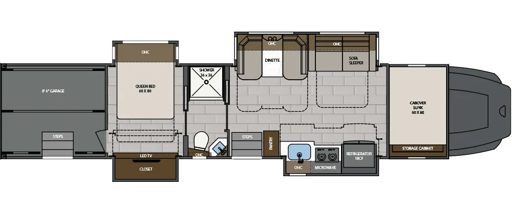 Renegade RV Classic 2509GS floor plan