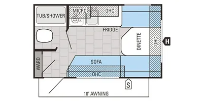 2016 Thor Jayco 145RB - Floor plan