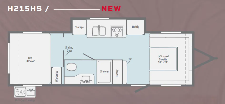 Winnebago Hike H215HS floor plan
