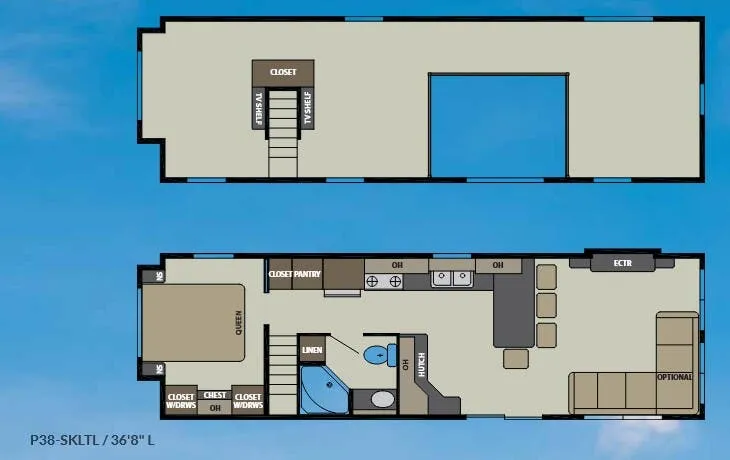 2027 Canterbury RV Parkvue P38-SKLTL floor plan