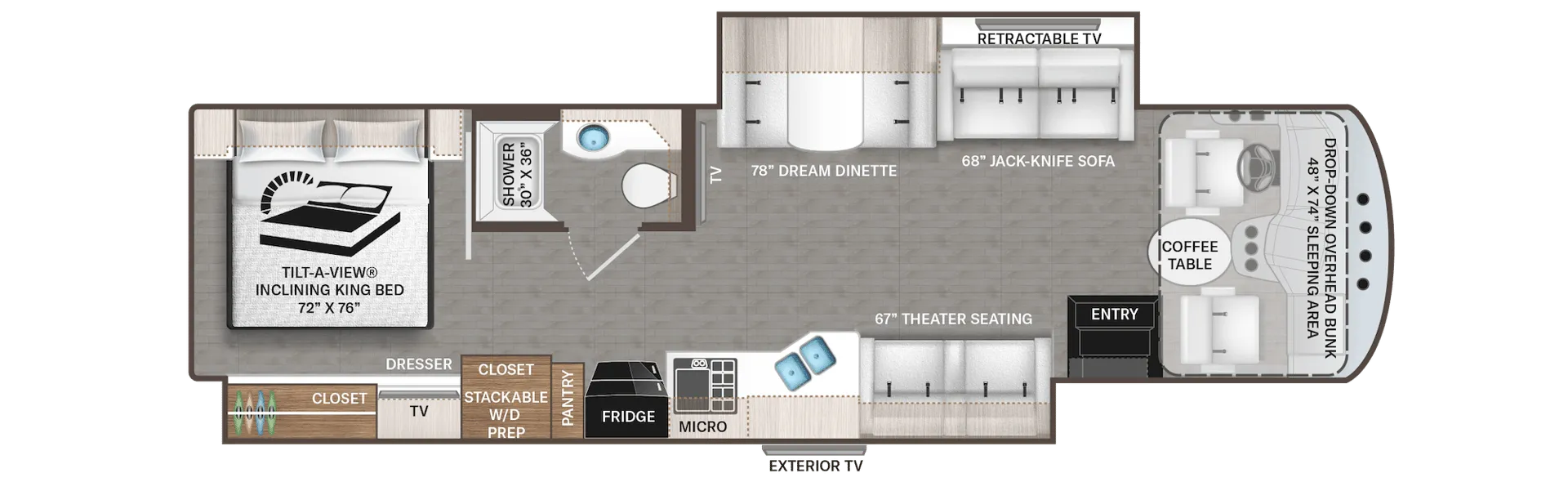 Thor Motor Coach Miramar 35.2 floor plan