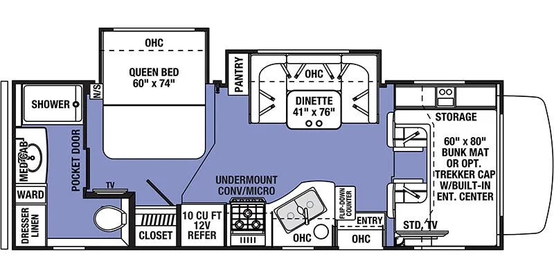 2019 Forest River Forester 2441DS - Floor plan