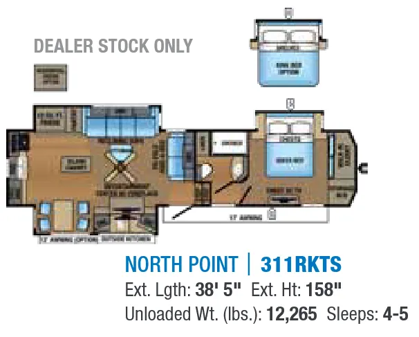 Jayco North Point 311RKTS floor plan