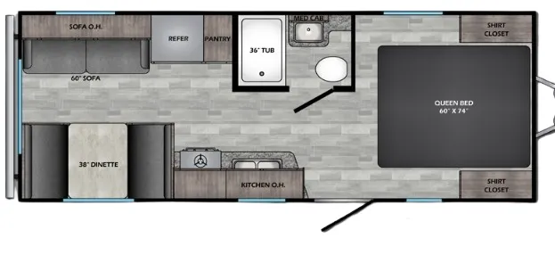 CrossRoads Zinger Lite 211RD floor plan