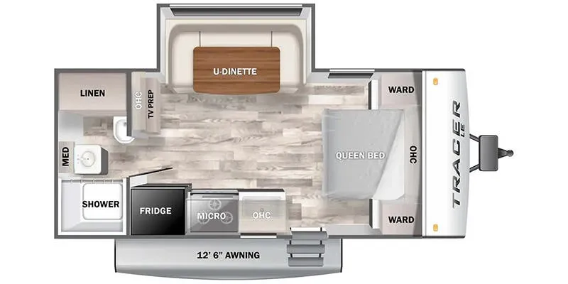 Prime Time Tracer LE 190RBSLE floor plan