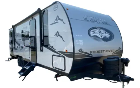 Forest River Cherokee Grey Wolf Black Label 22MKSEBL exterior