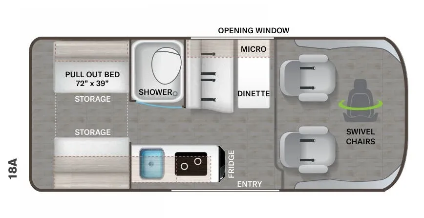 Thor Motor Coach Scope 18A exterior