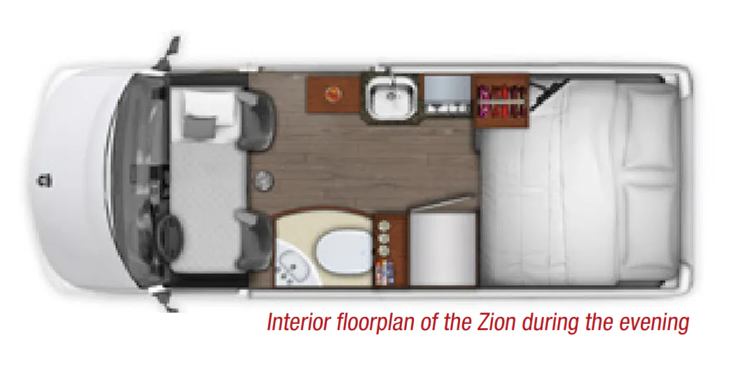 Roadtrek ZION Base floor plan