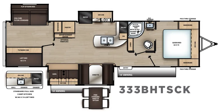 Coachmen Catalina Legacy Edition 333BHTSCK floor plan