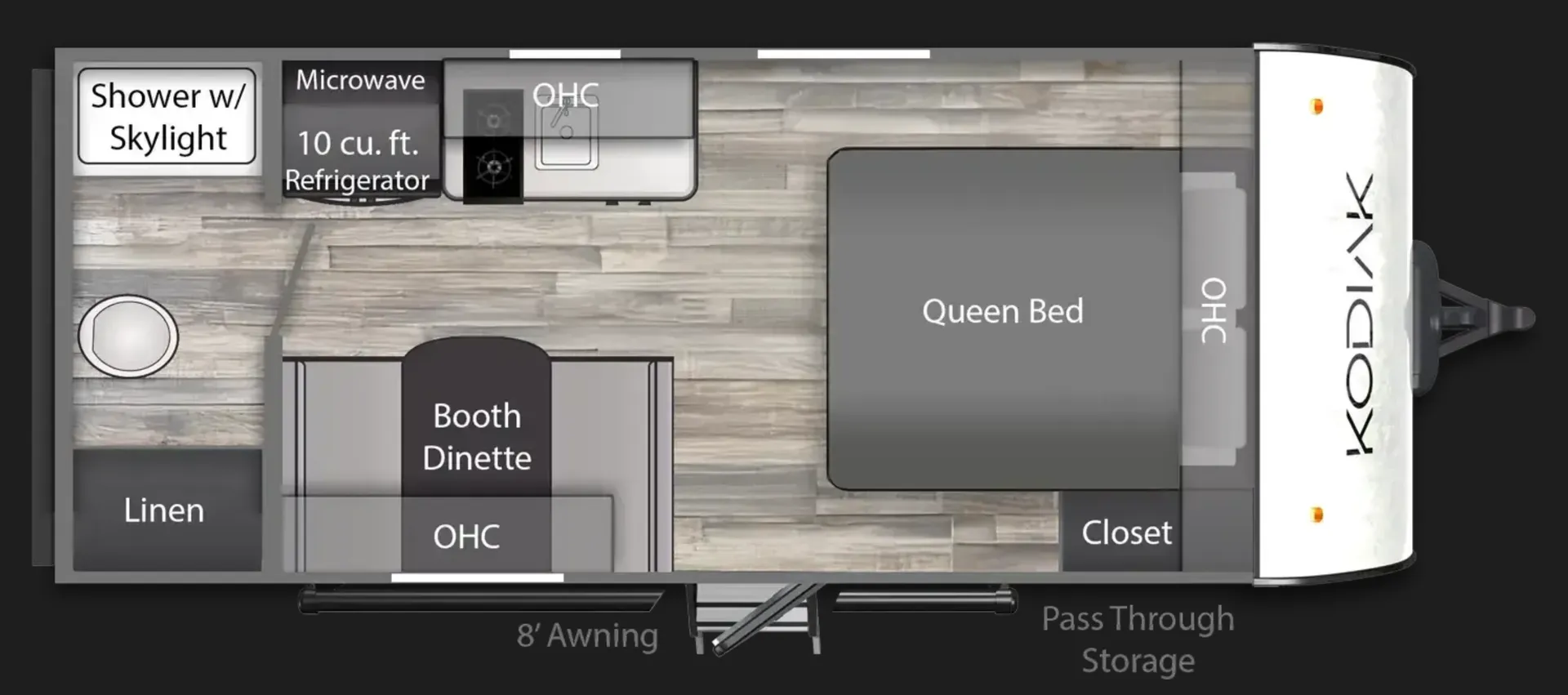 2026 Dutchmen Kodiak 179RBS - Floor plan
