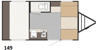 Sunset Park RV SunRay 149 floor plan