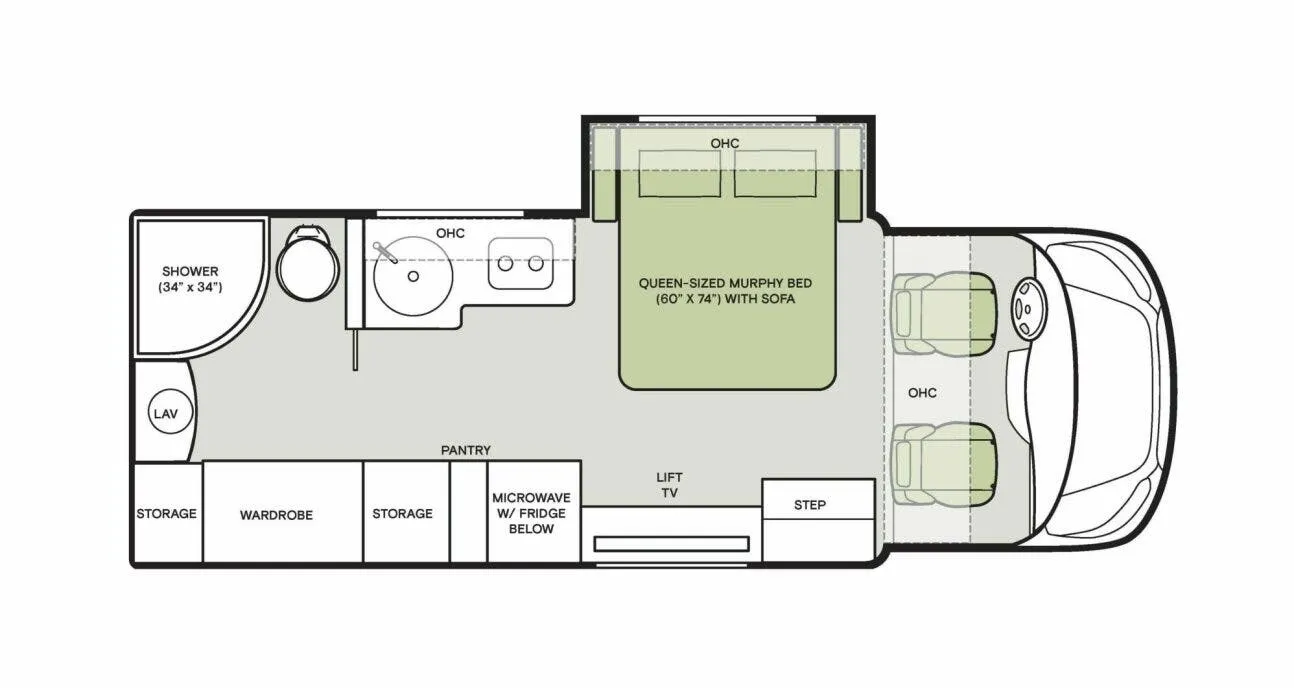 Tiffin Midas MT floor plan
