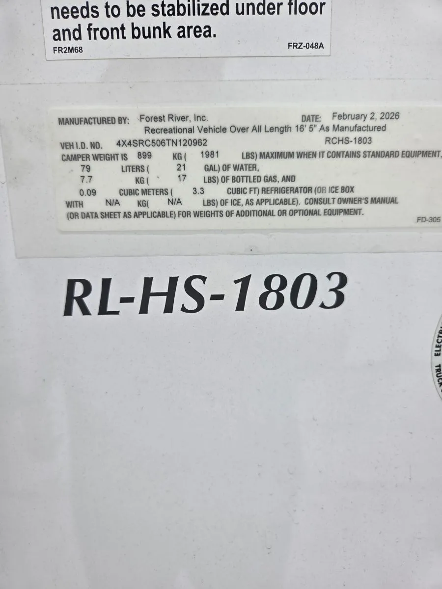 2026 Forest River RV Palomino Real-lite 1803 - Photo 4