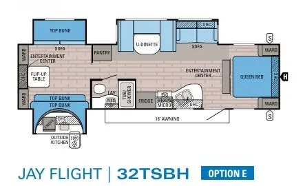 Jayco Jay Flight 32TSBH floor plan