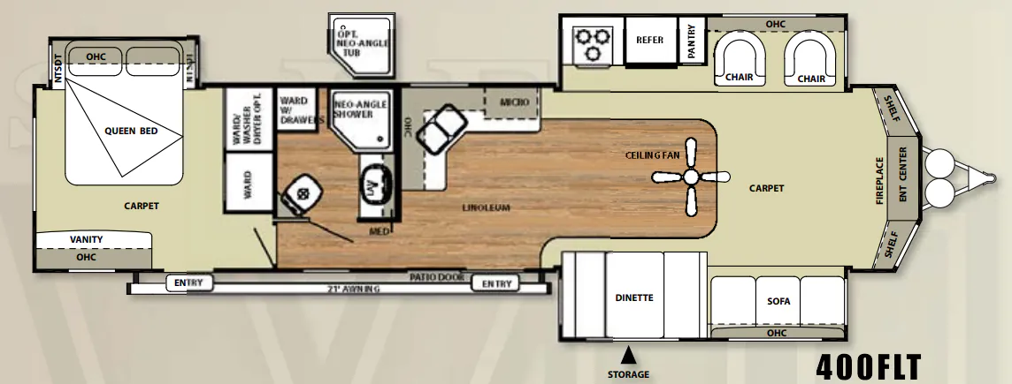 Forest River Salem Villa 400FLT floor plan