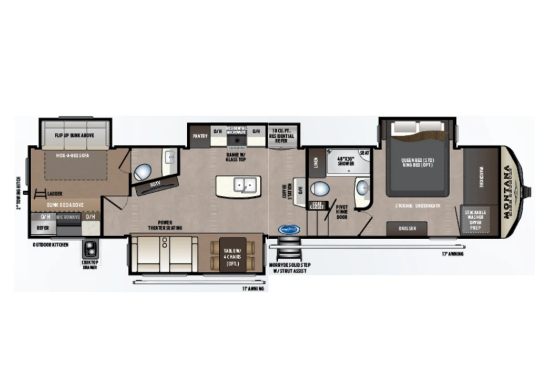 Keystone Montana High Country 365BH floor plan