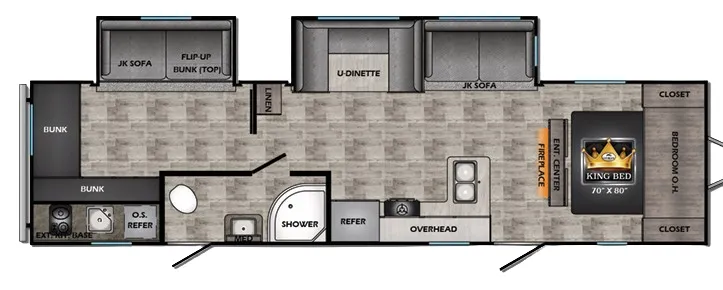 CrossRoads Volante 32SB floor plan