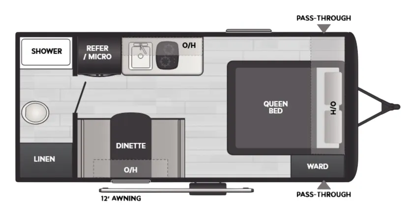 2025 Keystone Coleman 17R - Floor plan