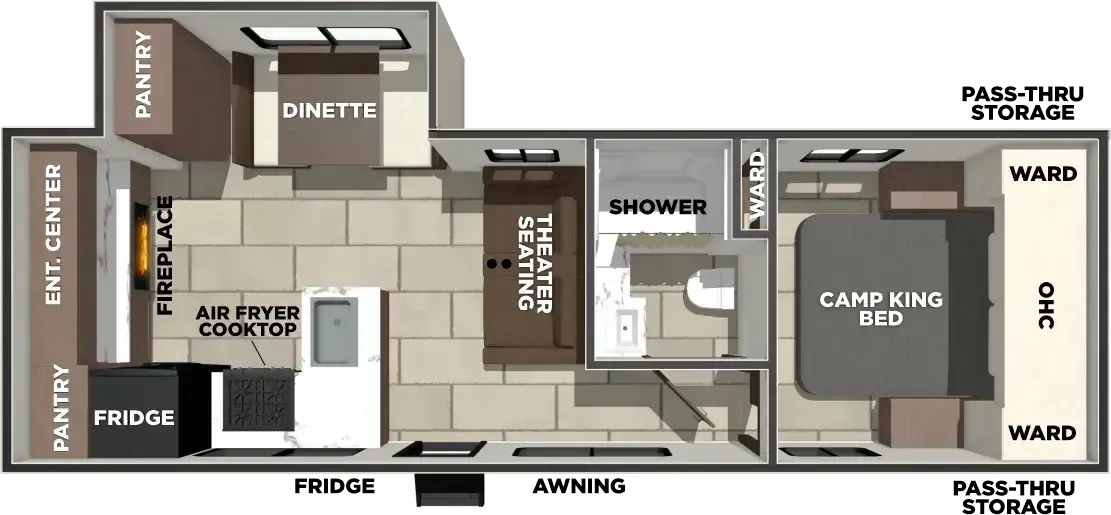 Forest River Tracer 248RE floor plan