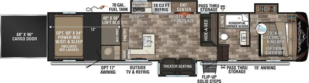 K-Z Venom 4012TK floor plan