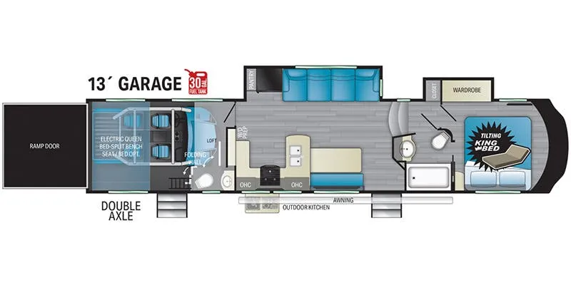 Heartland Torque TQ 371 floor plan