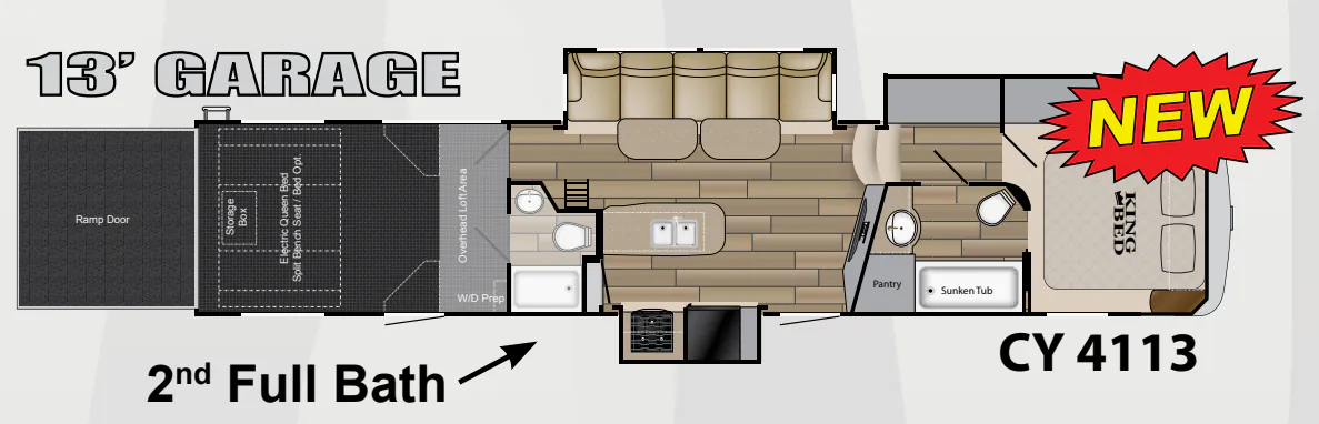 Heartland Cyclone 4113 floor plan