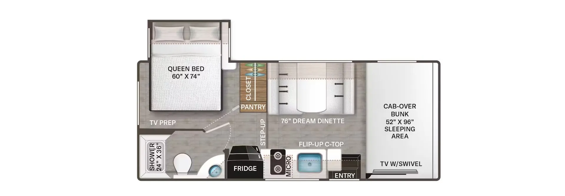 Thor Motor Coach Quantum LZ22 floor plan