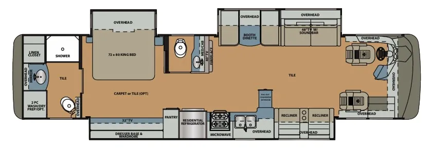 Forest River Berkshire 39A floor plan