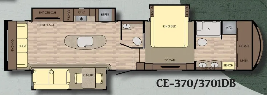 CrossRoads Cameo 3701DB floor plan