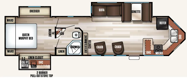 Forest River Cherokee 304VFK floor plan