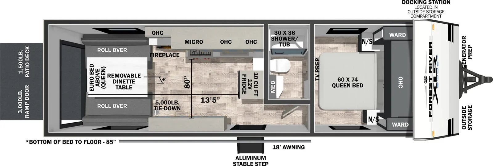 2026 Forest River XLR Boost 2413B - Floor plan