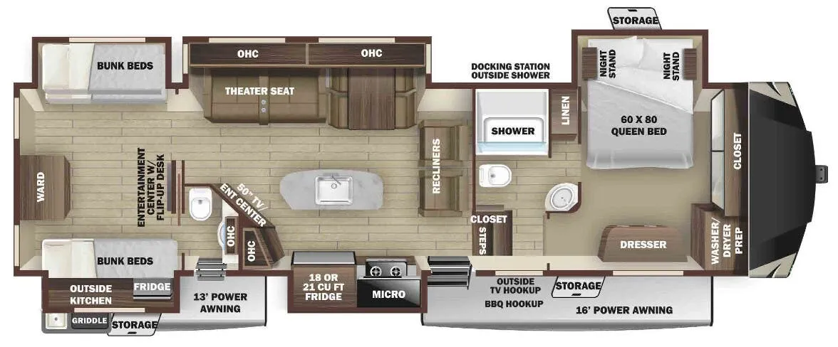 Highland Ridge Mesa Ridge MF427BHS floor plan